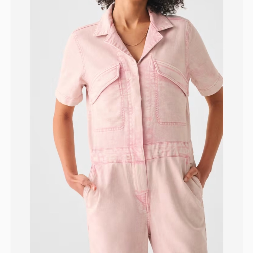 Faherty Blythe Jumpsuit in Peach Whip